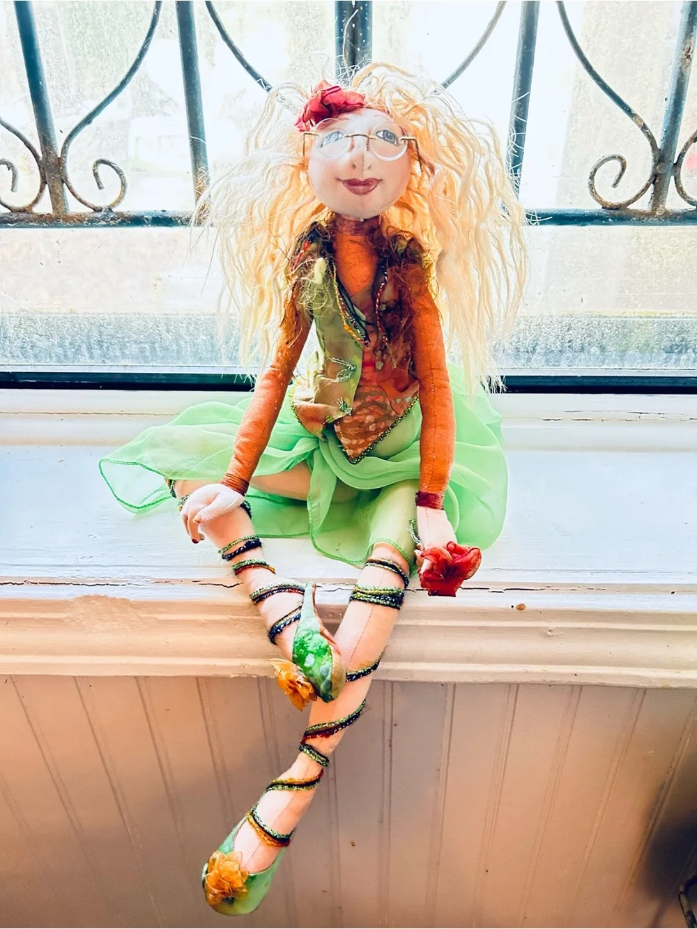 Vintage handmade Art doll